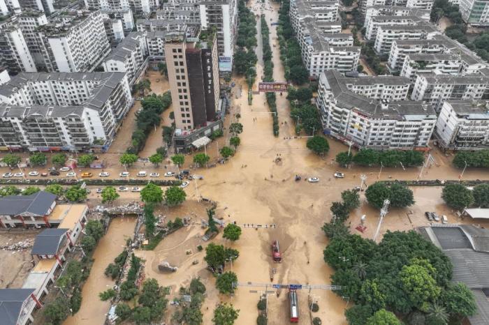 貴州榕江：災后清淤清障工作有序進行